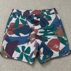 Roark Multicolor Patterned Board Shorts